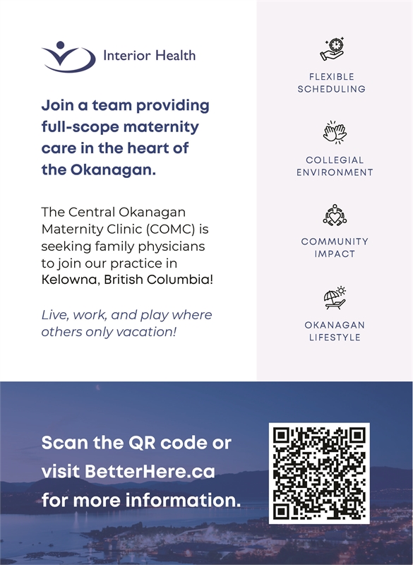 Interior Health - Join a team providing full-scope maternity care in the heart of the Okanagan